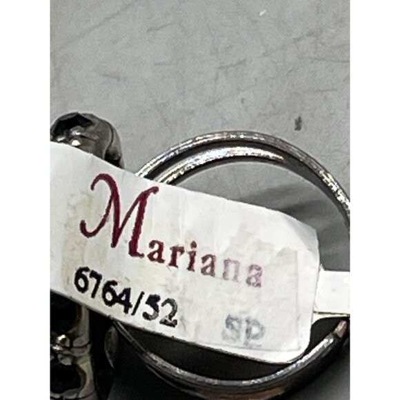 Mariana ring crystals circle one size handmade E-7020 280215 black READ NEW - Picture 4 of 6